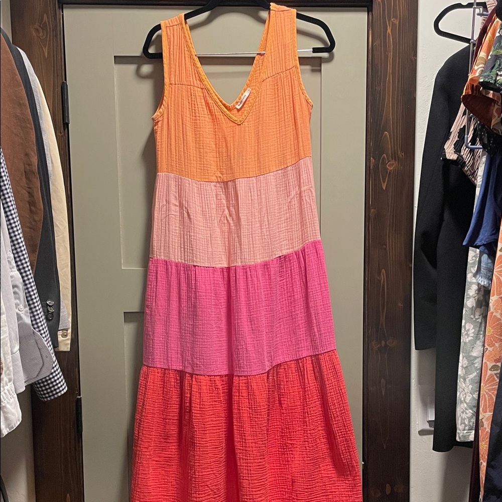 Marine Layer Colorful Sleeveless Maxi Dress